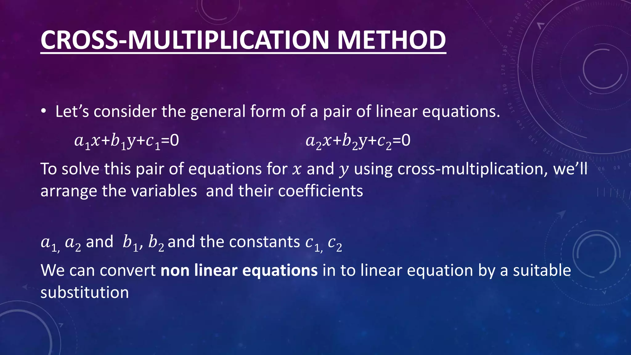 Pair of linear equation in two variable | PPTX | Physics | Science