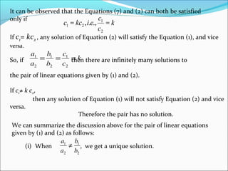 Pair of linear equation in two variables (sparsh singh)