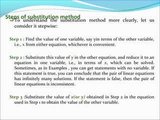 Pair of linear equation in two variables (sparsh singh) | PPS