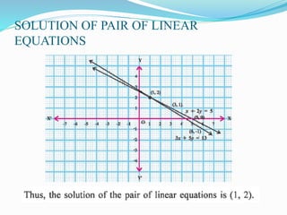 PAIR OF LINEAR EQUATIONS CLASS X MODULE 1 | PDF
