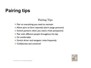 Pairing tips
 
