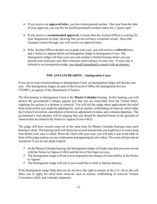 Pro Se Asylum Manual (ENG) | PDF