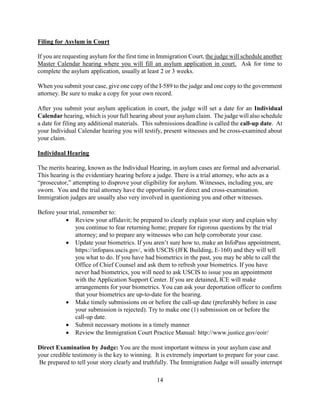 Pro Se Asylum Manual (ENG) | PDF
