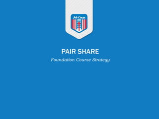 PAIR SHARE
Foundation Course Strategy
 