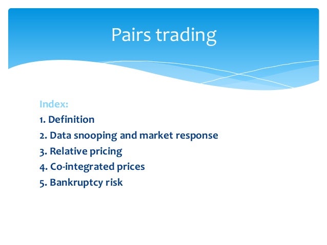 Market neutral pairs trading strategy