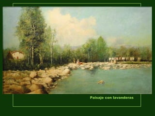 Paisaje con lavanderas