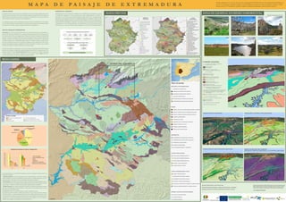 Mapa de paisaje de la Comunidad Autónoma de Extremadura
