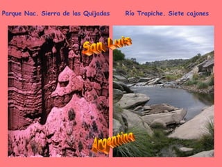 Río Trapiche. Siete cajones Parque Nac. Sierra de las Quijadas San Luis Argentina 