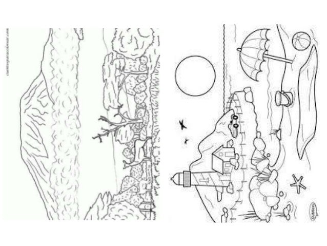 Paisajes colorear