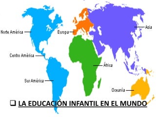  LA EDUCACIÓN INFANTIL EN EL MUNDO
 