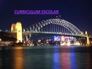 CURRICULUM ESCOLAR
 