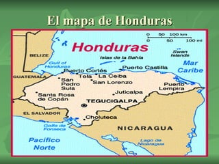 El mapa de Honduras 