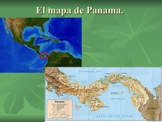 El mapa de Panama.  