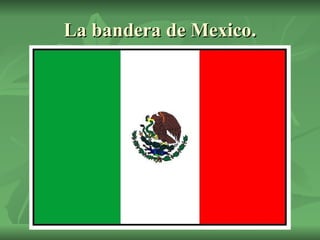 La bandera de Mexico. 