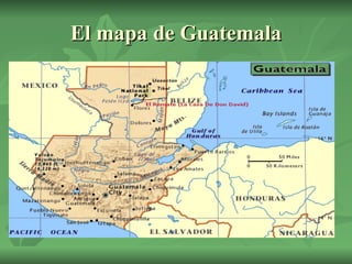 El mapa de Guatemala 
