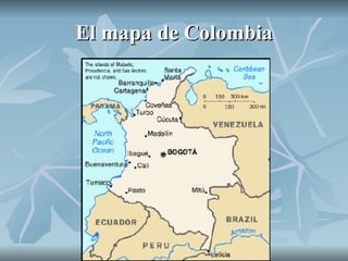 El mapa de Colombia 