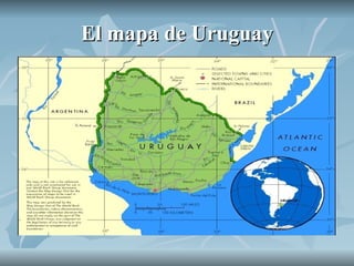 El mapa de Uruguay 