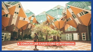 8. CONOCER LAS CASAS CUBO DE ROTTERDAM.
 