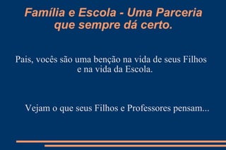 Mensagem aos pais e alunos., By Colégio Estadual Costa Viana