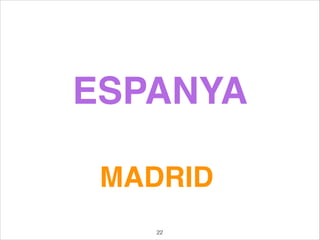 ESPANYA
MADRID
22
 