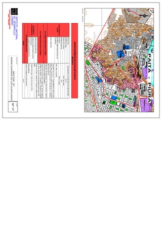 UBICACIÓNÁreaadyacentealosacantiladosquerodeaPaitaBaja
SUPERFICIE(Hás).45.15
POBLACION(2000)4,921Hab.aprox.
DENSIDAD(Hab/Há)109
VIVIENDA984Viv.aprox.
MATERIALPREDOMINANTEENLAS
VIVIENDAS
Caña-BarroyQuincha
ZONAAFECTADA
ComprendelosA.A.H.H.NuevaEsperanza,RamiroPriale,
JoséOlaya,VistaalMarypartedelosA.A.H.H.Hermanos
Carcamo,MariaCeciliaCarrillo,SanFrancisco,ElTablazoy
KeikoSofiaFujimori
FACTORESDEGEODINÁMICAINTERNA
Posibilidaddeamplificacióndeondassísmicas,presencia
derellenosdematerialdeprestamo
FACTORESDEGEODINÁMICAEXTERNA
Probabilidaddederrumbesydesplomes,taludesinestables
(presenciadeerosión),inundaciónyformacióndelagunas
poracciónpluvialenzonastopográficamentedeprimidas
INSTALACIONESCRÍTICAS
Antenamunicipal,AntenadelaTelefonica,Reservoriosde
Agua
INSTALACIONESDEPRODUCCIÓN
ECONOMICA
DepositoMunicipal,CamalMunicipalyGrifos
LUGARESDECONCENTRACIÓNÁreasrecreativas
FACTORESDEATENUACIÓNProtecciónartesanaldeobrasderelleno
RIESGOALTO
CARACTERISTICAS
FISICAS
FACTORESDE
VULNERABILIDAD
BORDESUPERIORDELOSACANTILADOS
SECTOR:D
 