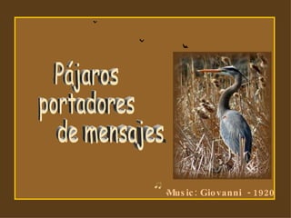 Pájaros portadores de mensajes ...  Music: Giovanni  - 1920 