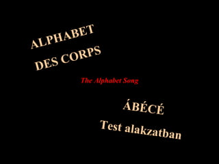 ALPHABET DES CORPS ÁBÉCÉ Test alakzatban The Alphabet Song 