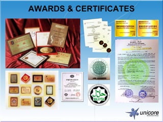 AWARDS & CERTIFICATES 