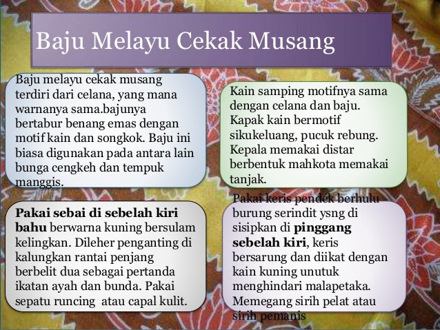 Pakaian adat melayu  riau