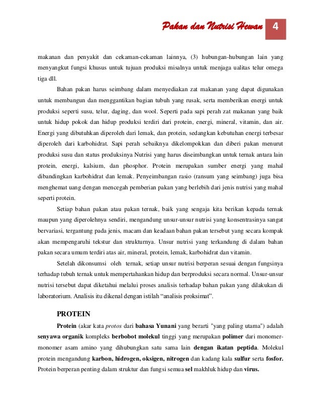 Pakan Dan Nutrisi