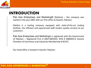 Pak asia company profile | PPTX