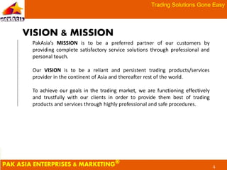 Pak asia company profile | PPTX