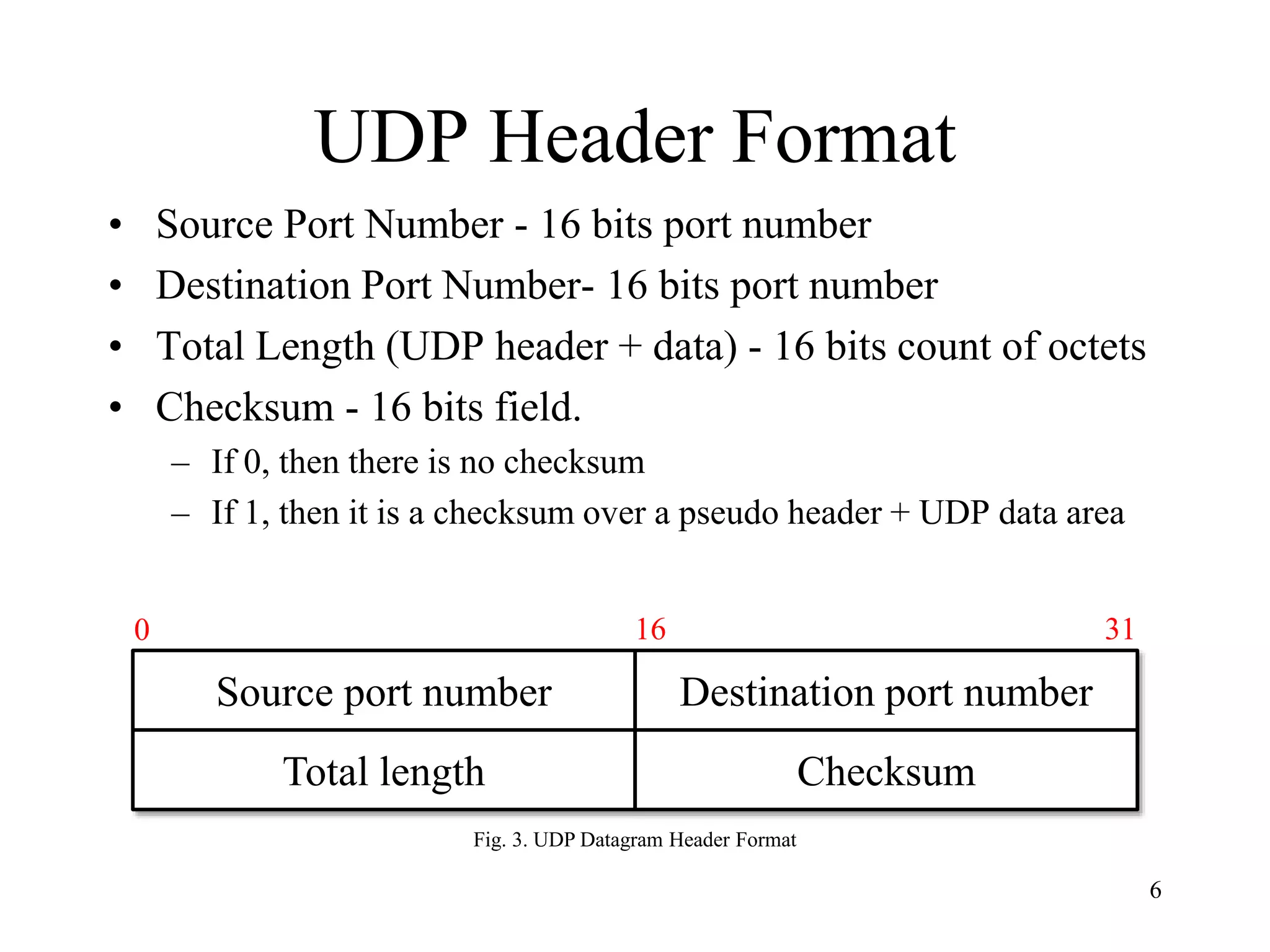 User Datagram Protocol | PPTX | Computer Networking | Computing