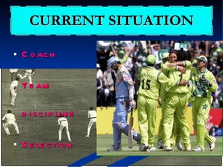 CURRENT SITUATION Coach Team discipline Selection committee Result