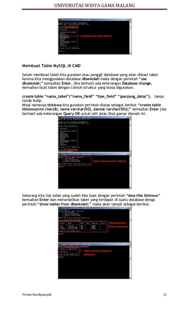 2. Materi Sistem Basis Data 2 dengan MySQL