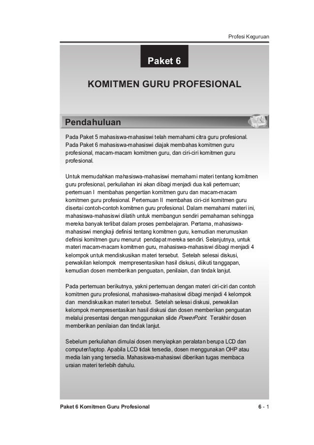 Komitmen Guru Profesional
