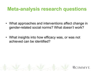 Understanding gender in wheat-based livelihoods for enhanced WHEAT R4D impact in Afghanistan, Pakistan and Ethiopia