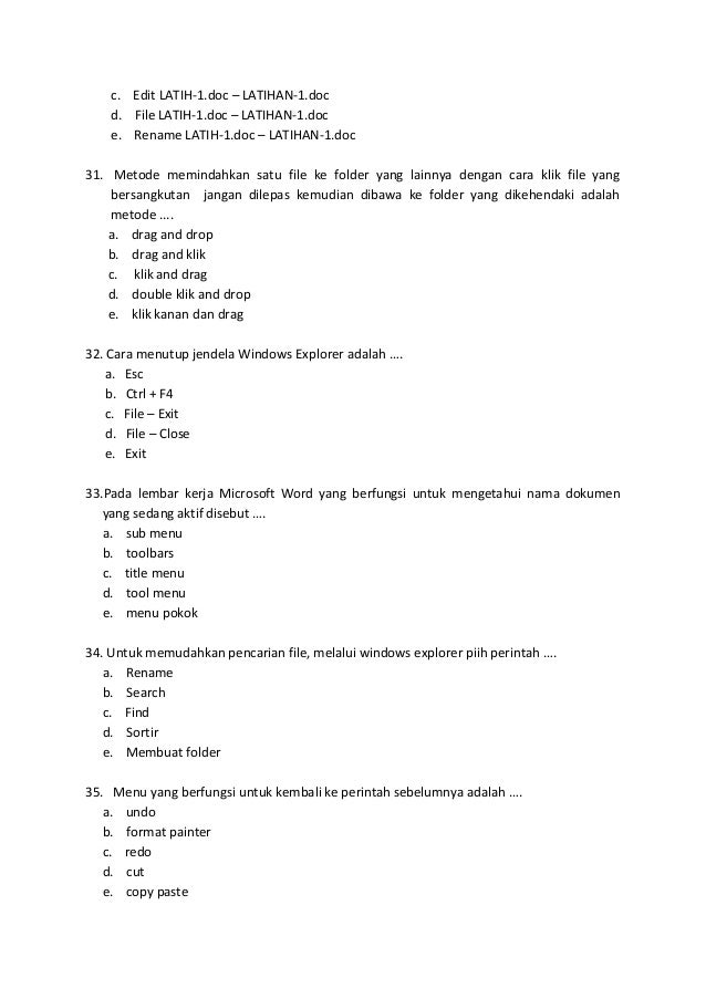 Soal Tik Kelas 10 Doc Berkas Pendidikan