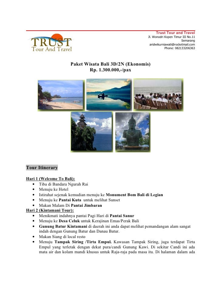 Paket Tour Bali Murah Meriah Paket Tour Bali Murah Meriah