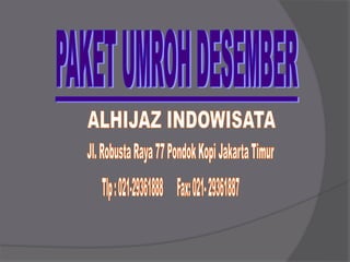 Paket umroh desember 2019 promo