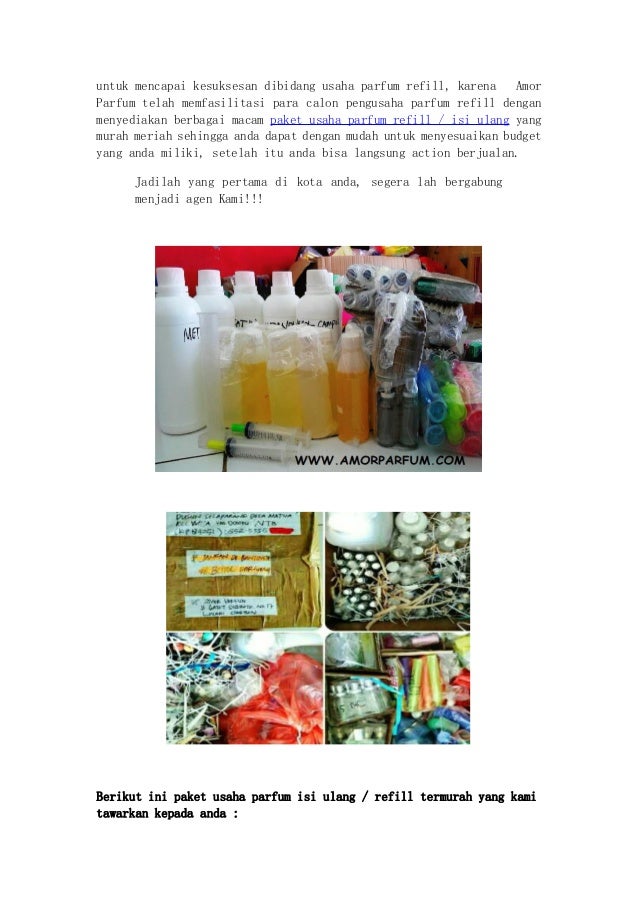 Paket usaha parfum refill Paket usaha parfum refill