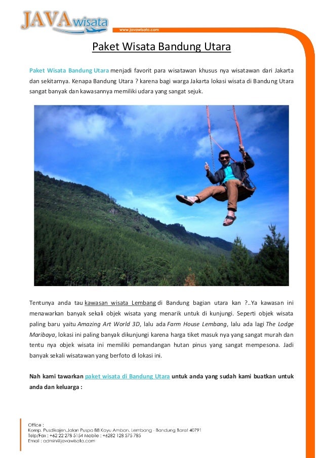 Paket Wisata Bandung Utara Paket Wisata Bandung Utara