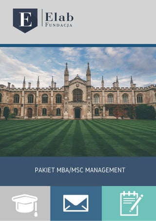 PAKIET MBA/MSC MANAGEMENT
 