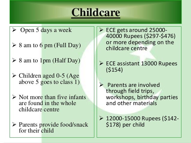 pakisan child care system powerpoint daycare advertising ideas