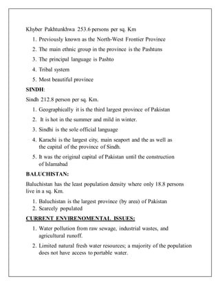 Kpk Language Pakistan Land and people | DOCX