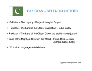 Pakistan   A Feel Good Presentation