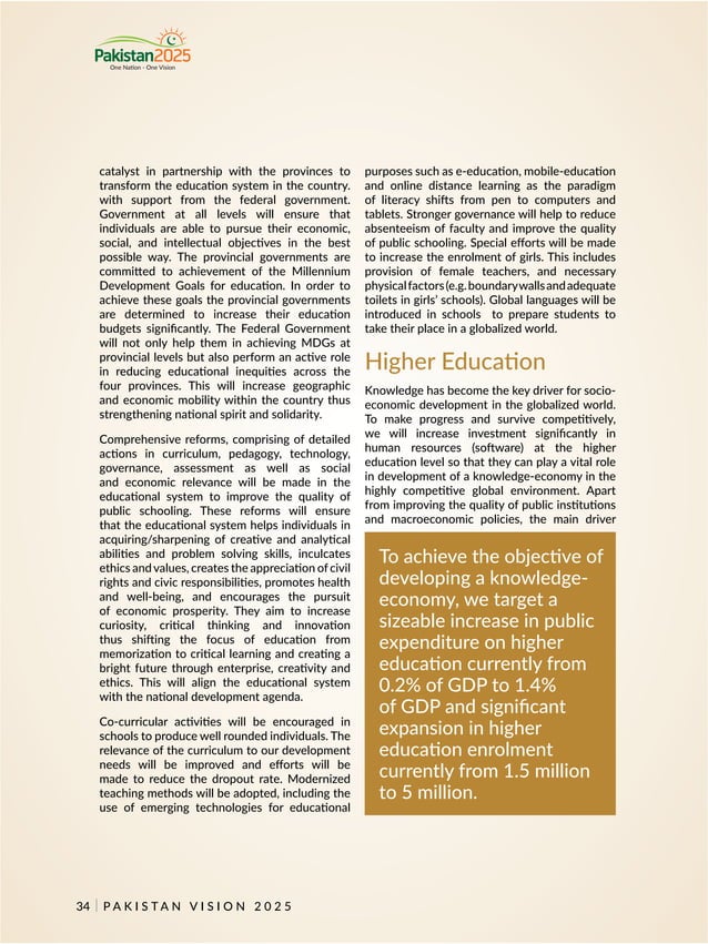 Pakistan vision2025 PDF