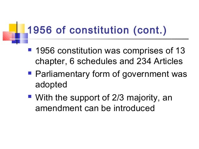 Pakistan Constitutional History From 1947 To 1956 Pakistan Constitutional History From 1947 To 1956