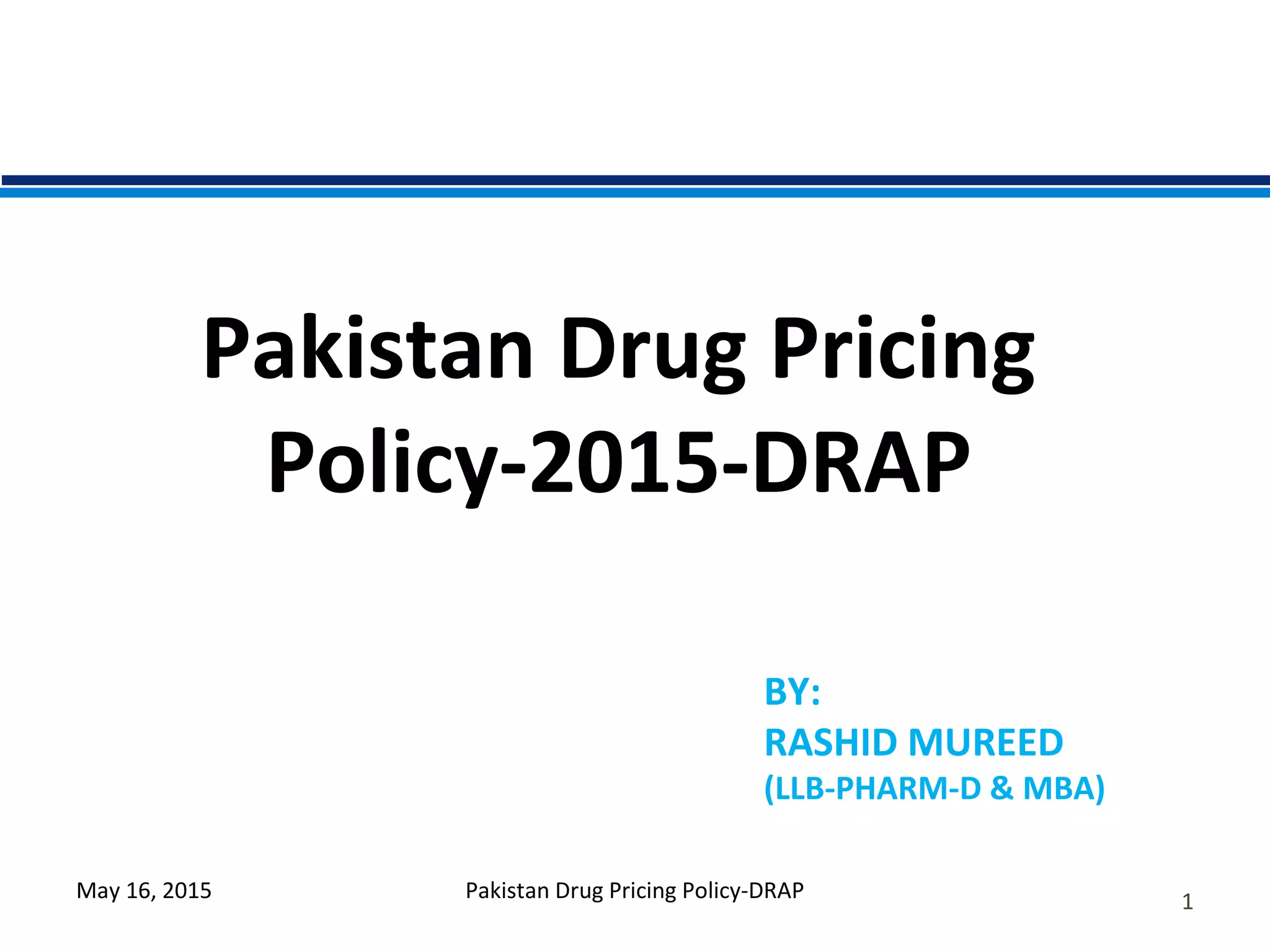 pakistan-drug-pricing-policy-ppt