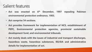salient features of environmental protection act